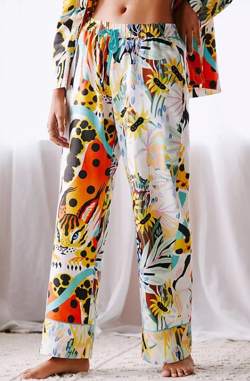 Marcos Navarro for Anthropologie Flannel Sleep Pants Womens Size Small